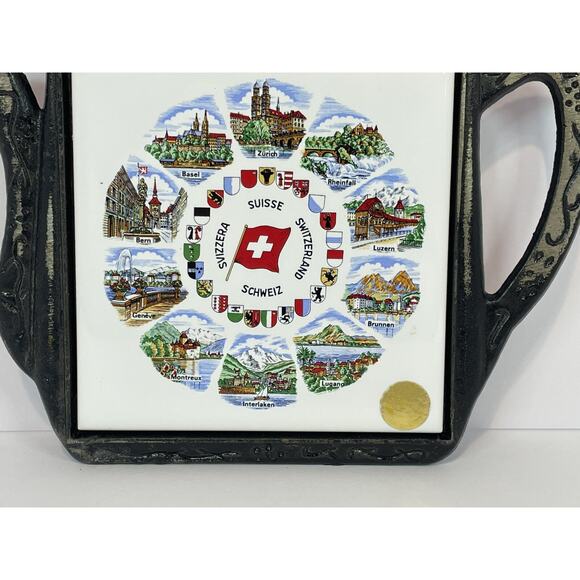 Vintage Villeroy And Boch Teapot Trivet Suisse Schweiz Svizera Switzerland - Picture 5 of 13